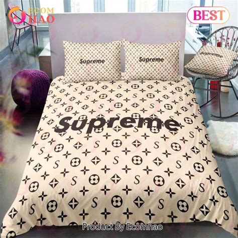 louis vuitton supreme duvet cover|Louis Vuitton sheets and bedding.